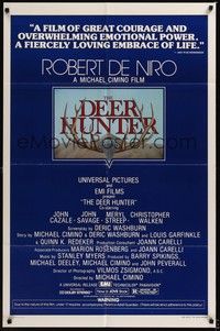 4d248 DEER HUNTER  1sh '78 directed by Michael Cimino, Robert De Niro, Christopher Walken!