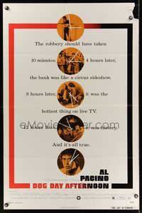4d267 DOG DAY AFTERNOON style A 1sh '75 Al Pacino, Sidney Lumet bank robbery crime classic!