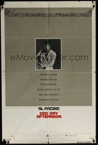 4d268 DOG DAY AFTERNOON style B 1sh '75 Al Pacino, Sidney Lumet bank robbery crime classic!