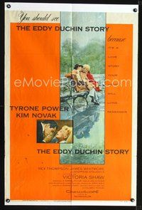 4d282 EDDY DUCHIN STORY  1sh '56 Tyrone Power & Kim Novak in a love story you will remember!