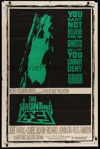 4d408 HAUNTING  1sh '63 you may not believe in ghosts but you cannot deny terror!