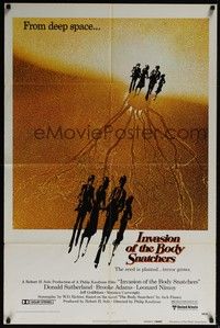 4d455 INVASION OF THE BODY SNATCHERS advance 1sh '78 Philip Kaufman classic remake of invaders!