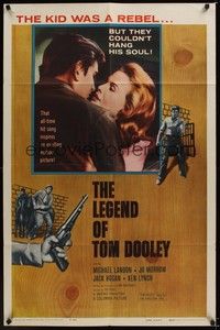 4d492 LEGEND OF TOM DOOLEY  1sh '59 Ted Post directed, young Michael Landon, Jo Morrow!