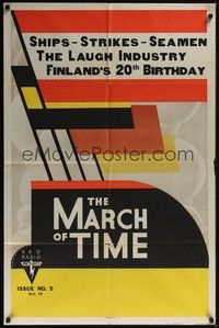 4d519 MARCH OF TIME VOLUME 4 ISSUE 5  1sh '38 The laugh industry, RKO newsreel!