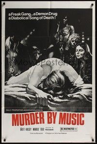 4d548 MURDER BY MUSIC  1sh '69 Freak Gang/Demon Drug, diabolical song of death!