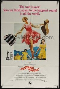 4d811 SOUND OF MUSIC  1sh R73 classic artwork of Julie Andrews & cast by Howard Terpning!