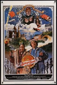 4d831 STRANGE BREW  1sh '83 art of hosers Rick Moranis & Dave Thomas with beer by John Solie!