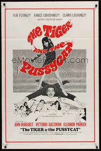 4d889 TIGER & THE PUSSYCAT  1sh '67 Il Tigre, sexy Ann-Margret dominates Vittorio Gassman!