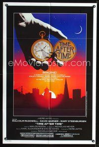 4d892 TIME AFTER TIME  1sh '79 directed by Nicholas Meyer, cool fantasy artwork by Noble!