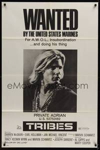 4d911 TRIBES  1sh '71 Jan-Michael Vincent is wanted by the United States Marines!