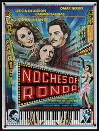 4e058 NOCHES DE RONDA Mexican poster '92 directed by Victor Manuel Castro, Omar Fierro!