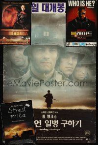 4f006 LOT OF 22 FOLDED NON-US POSTERS lot '80 - '04 Saving Private Ryan, Blade, The Cell + more!