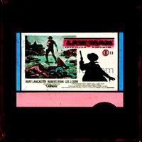 4f219 LAWMAN Aust glass slide '71 great images of Burt Lancaster, directed by Michael Winner!
