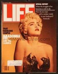 4f110 LIFE MAGAZINE magazine December 1986 that fabulous couple, Madonna & the camera!