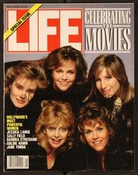 4f109 LIFE MAGAZINE magazine May 1986 celebrating movies, great full-color movie poster article!