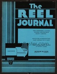 4f038 REEL JOURNAL exhibitor magazine August 11, 1931 Mulhall & Bronson in Lover Come Back!