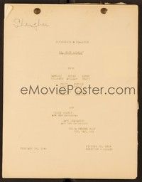 4f122 HI GOOD LOOKIN' continuity & dialogue script February 15, 1944, screenplay by Ropes & Conrad!