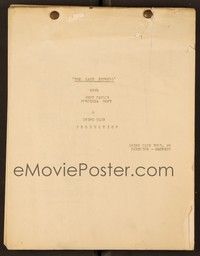 4f131 LAST EXPRESS continuity & dialogue script 1938 screenplay by Edmund L. Hartmann!