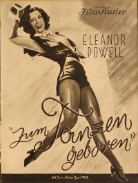 4f150 BORN TO DANCE German program '37 different images of sexy Eleanor Powell & James Stewart!