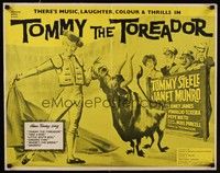 4g658 TOMMY THE TOREADOR English 1/2sh '59 art of wacky Tommy Steele as bullfighter!