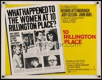 4g372 10 RILLINGTON PLACE 1/2sh '71 Attenborough, the story of the Christie sex-murders!