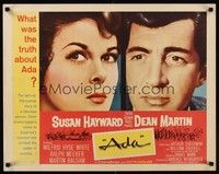 4g376 ADA 1/2sh '61 Susan Hayward & Dean Martin portraits, what was the truth?