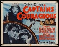 4g422 CAPTAINS COURAGEOUS 1/2sh R62 Spencer Tracy, Freddie Bartholomew, Lionel Barrymore