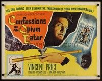 4g430 CONFESSIONS OF AN OPIUM EATER 1/2sh '62 Vincent Price, Linda Ho needs a fix!