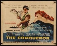 4g431 CONQUEROR style B 1/2sh '59 barbarian John Wayne, sexy Susan Hayward!