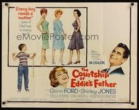 4g433 COURTSHIP OF EDDIE'S FATHER 1/2sh '63 Ron Howard helps Glenn Ford choose his new mother!