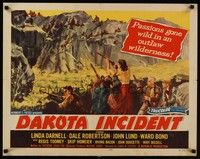 4g435 DAKOTA INCIDENT style A 1/2sh '56 Linda Darnell, passions gone wild in an outlaw wilderness!