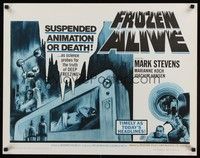 4g468 FROZEN ALIVE 1/2sh '66 cool German sci-fi/horror, suspended animation or death!