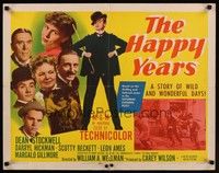 4g482 HAPPY YEARS style B 1/2sh '50 Dean Stockwell, Darryl Hickman, directed by William Wellman!
