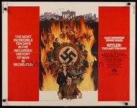 4g487 HITLER: THE LAST TEN DAYS 1/2sh '73 Alec Guinness as Adolf, Doris Kunstmann as Eva Braun!