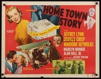 4g488 HOME TOWN STORY 1/2sh '51 sexy Marilyn Monroe as the beautiful secretary is shown!