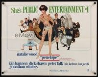 4g576 PENELOPE 1/2sh '66 sexiest artwork of Natalie Wood with big money bags and gun!