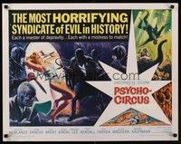 4g583 PSYCHO-CIRCUS 1/2sh '67 most horrifying syndicate of evil, cool art of sexy girl terrorized!