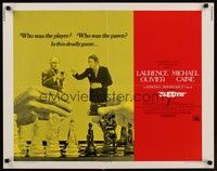 4g611 SLEUTH 1/2sh '72 Laurence Olivier & Michael Caine as chess pieces!