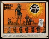 4g626 STATION SIX-SAHARA 1/2sh '62 super sexy Carroll Baker is alone with five men in the desert!