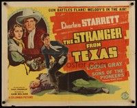 4g630 STRANGER FROM TEXAS 1/2sh '39 western action, Charles Starrett!