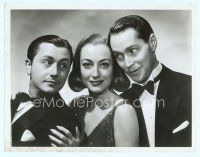 4j030 BRIDE WORE RED 10.25x13 still '37 c/u of Joan Crawford between Tone & Young by Hurrell!