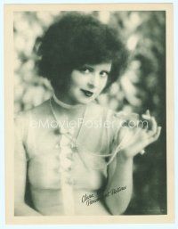 4j041 CLARA BOW deluxe 11x14 still '20s portrait modeling jewelry for Deltah Pearls!
