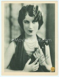 4j066 FAY WRAY deluxe 10.75x14 still '20s portrait modeling jewelry for Deltah Pearls!