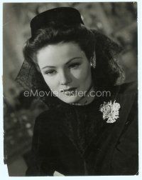 4j073 GENE TIERNEY 10.25x13.25 still '42 portrait from Rings on Her Fingers by Gene Kornman!