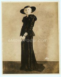 4j076 GLENDA FARRELL 11.25x14 still '30s full-length portrait in great black gown & hat!