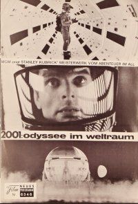 4j410 2001: A SPACE ODYSSEY Austrian program '73 Stanley Kubrick classic, many great images!