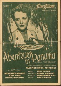 4j228 ACROSS THE PACIFIC German program '46 Humphrey Bogart, Mary Astor, different images!