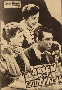4j418 ARSENIC & OLD LACE Austrian program R63 Cary Grant, Lane, Josephine Hull, Frank Capra