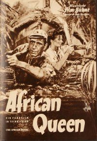 4j231 AFRICAN QUEEN German program '58 different images of Humphrey Bogart & Katharine Hepburn!