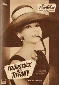 4j249 BREAKFAST AT TIFFANY'S German program '61 different images of sexy elegant Audrey Hepburn!